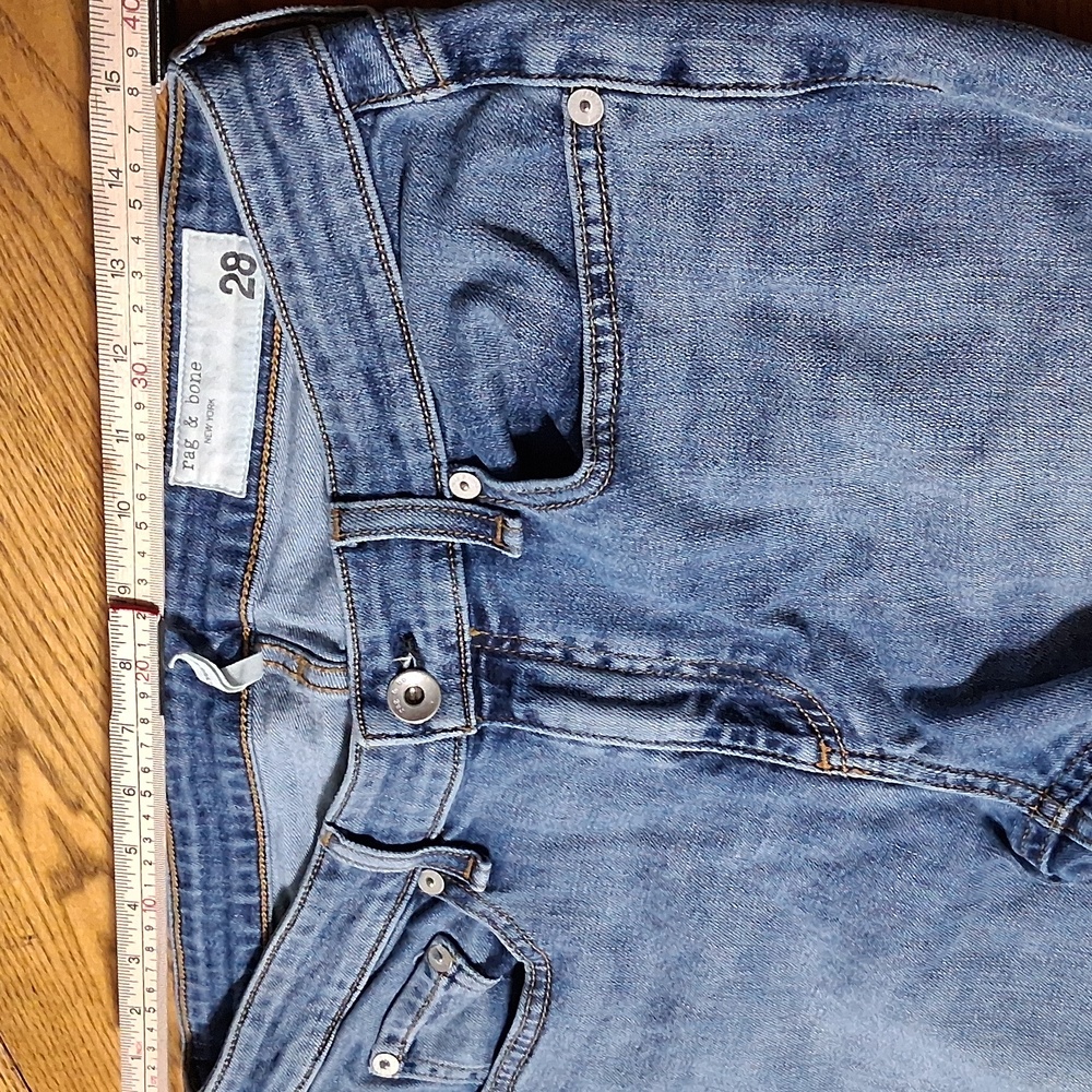 RAG & BONE Jeans Womens 28 BLUE LOW RISE SLIM BOYFRIEND Preowned Used Denim - Picture 6 of 8